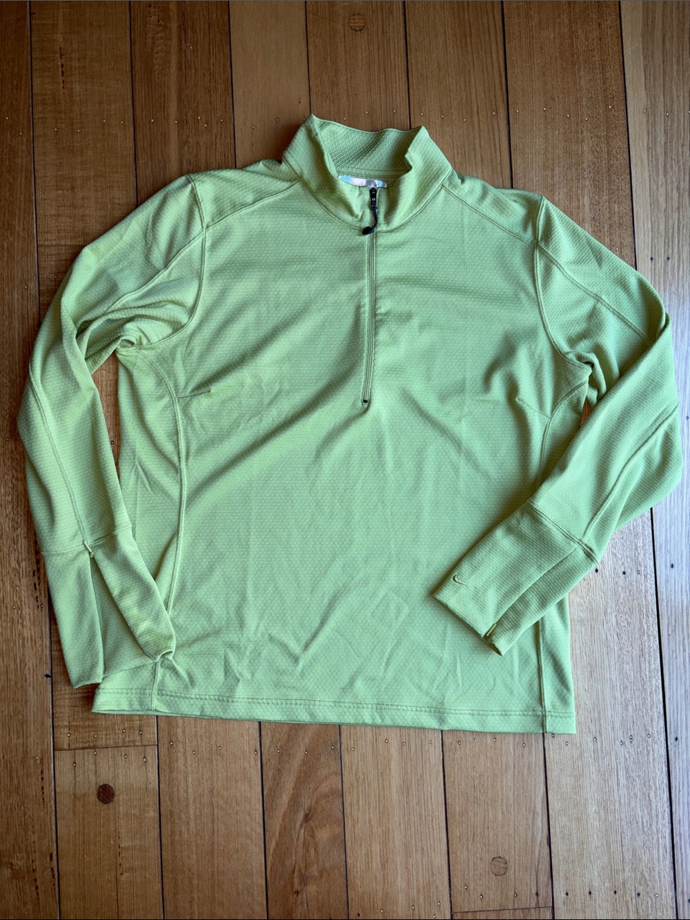 Nike golf women’s quarter zip top lime green size XL